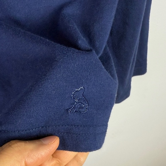 Kuwalla Classic Soft Cotton Blend Navy Long Sleeve Henley Shirt Size Medium - Picture 8 of 9